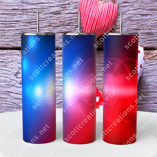Police Car Lights Tumbler