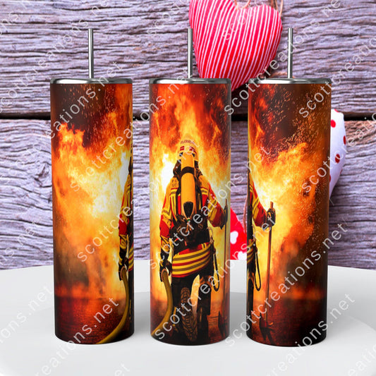 Fire Fireman Tumbler