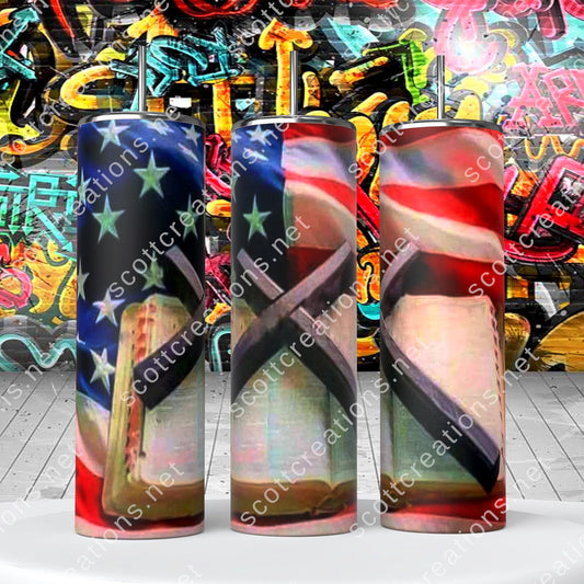Bible Cross Tumbler