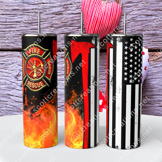 Firefighter Tumbler