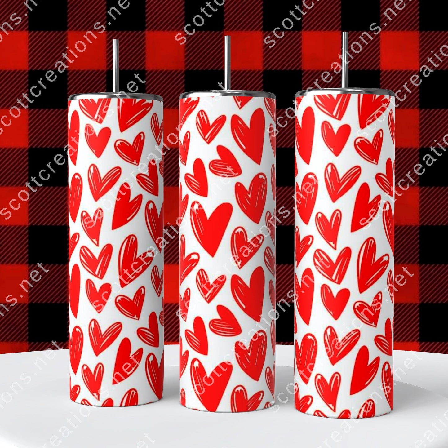 Hearts Love Tumbler