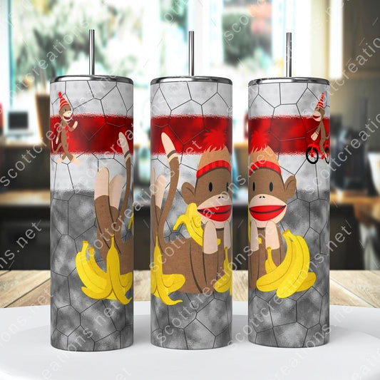 Sock Monkey Tumbler