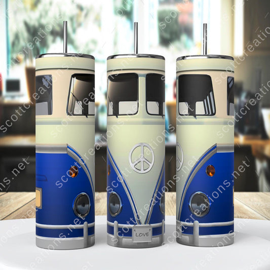 Blue VW Van Tumbler