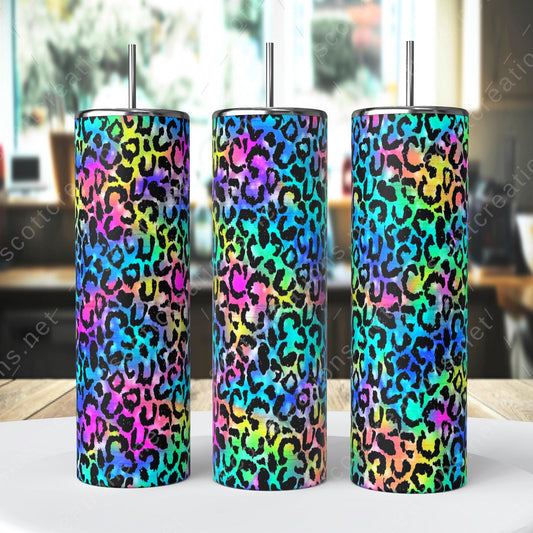 Colorful Leopard Tumbler