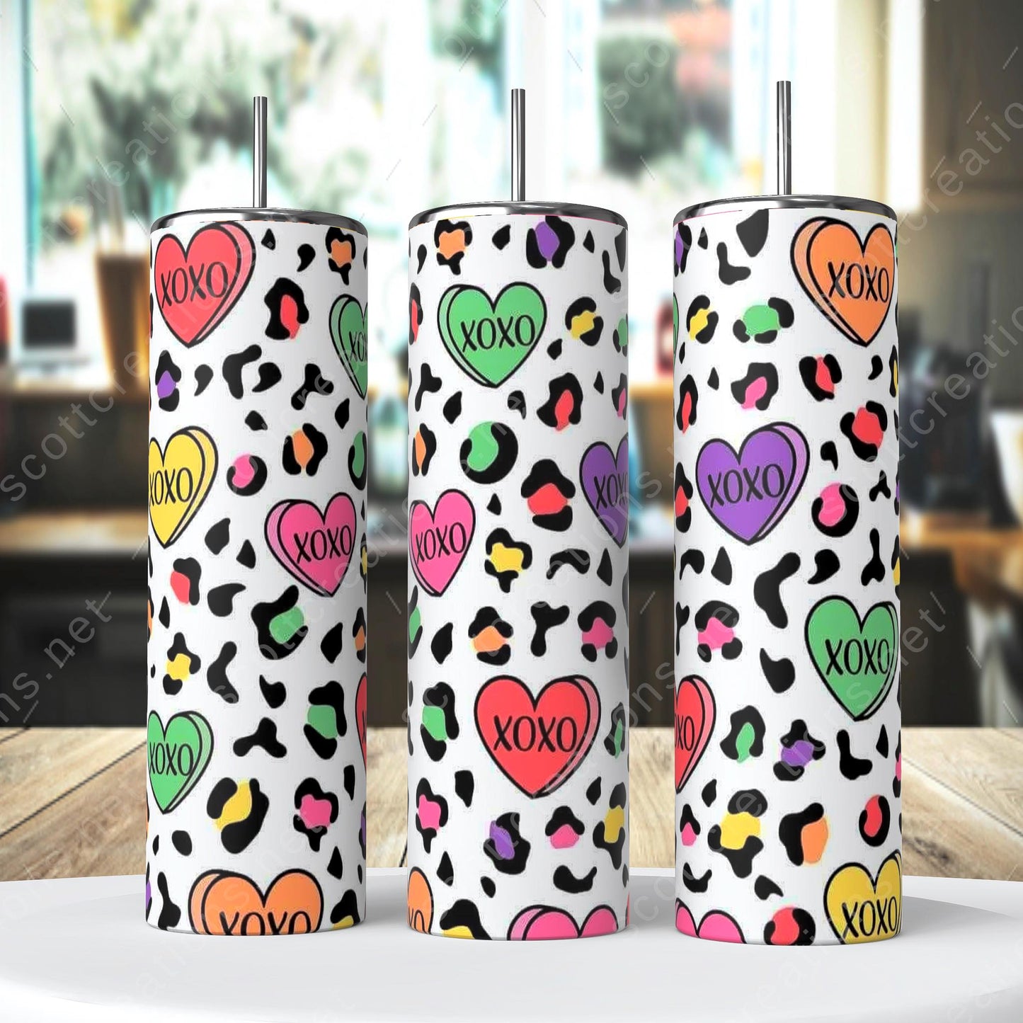 Heart & Leopard Tumbler