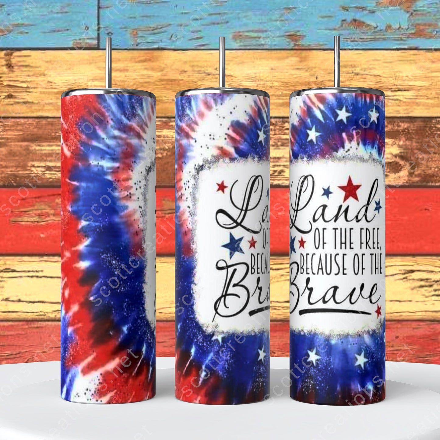 Land of the Brave Tumbler