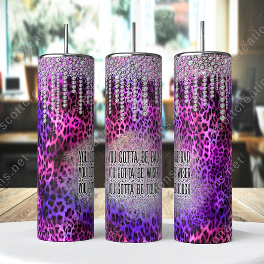 Glitter Leopard Tumbler