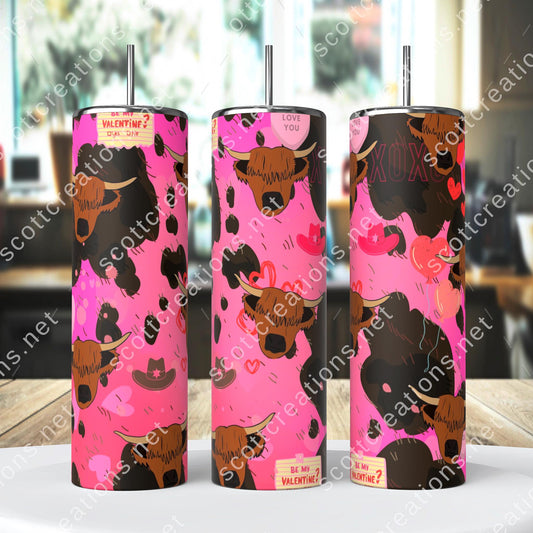 Highland Cow Love Tumbler