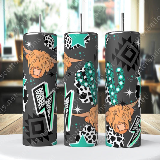 Highland Cow Cow Tumbler