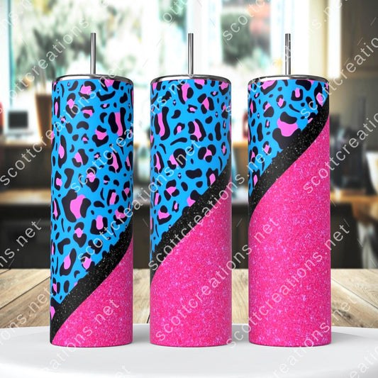 Pink Leopard Tumbler