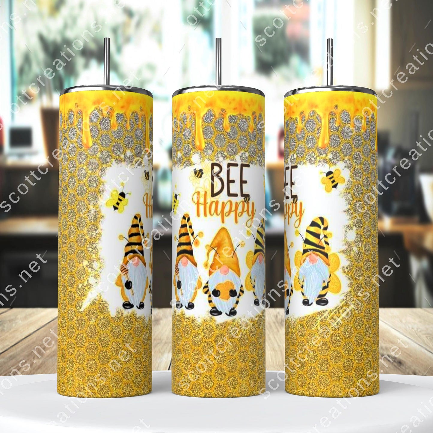 Bee Happy Tumbler