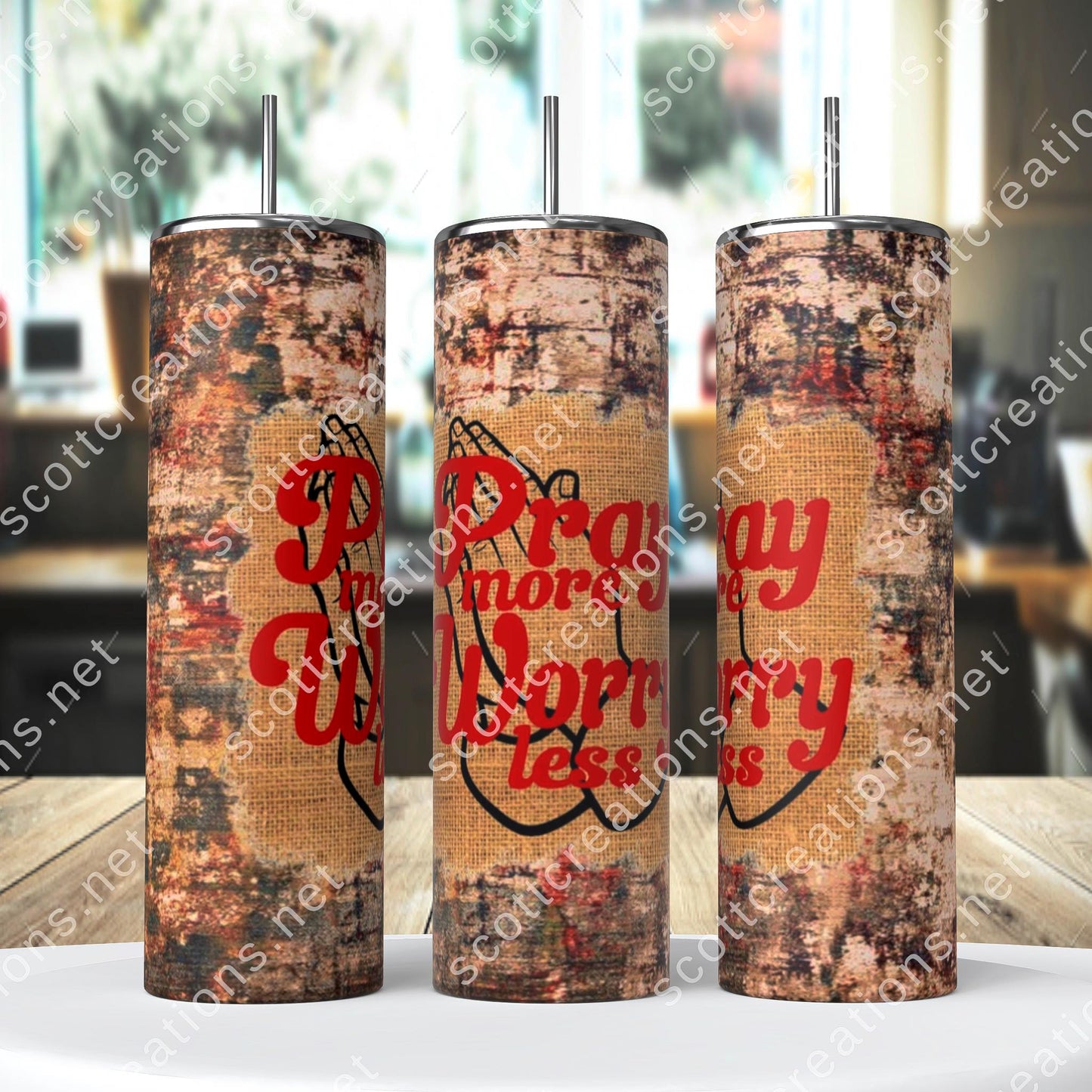 Pray More Worry Less Tumbler