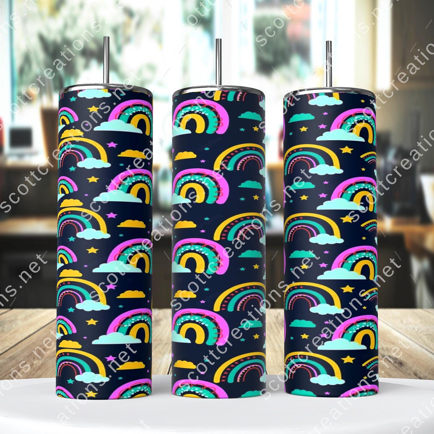 Black Rainbow Tumbler