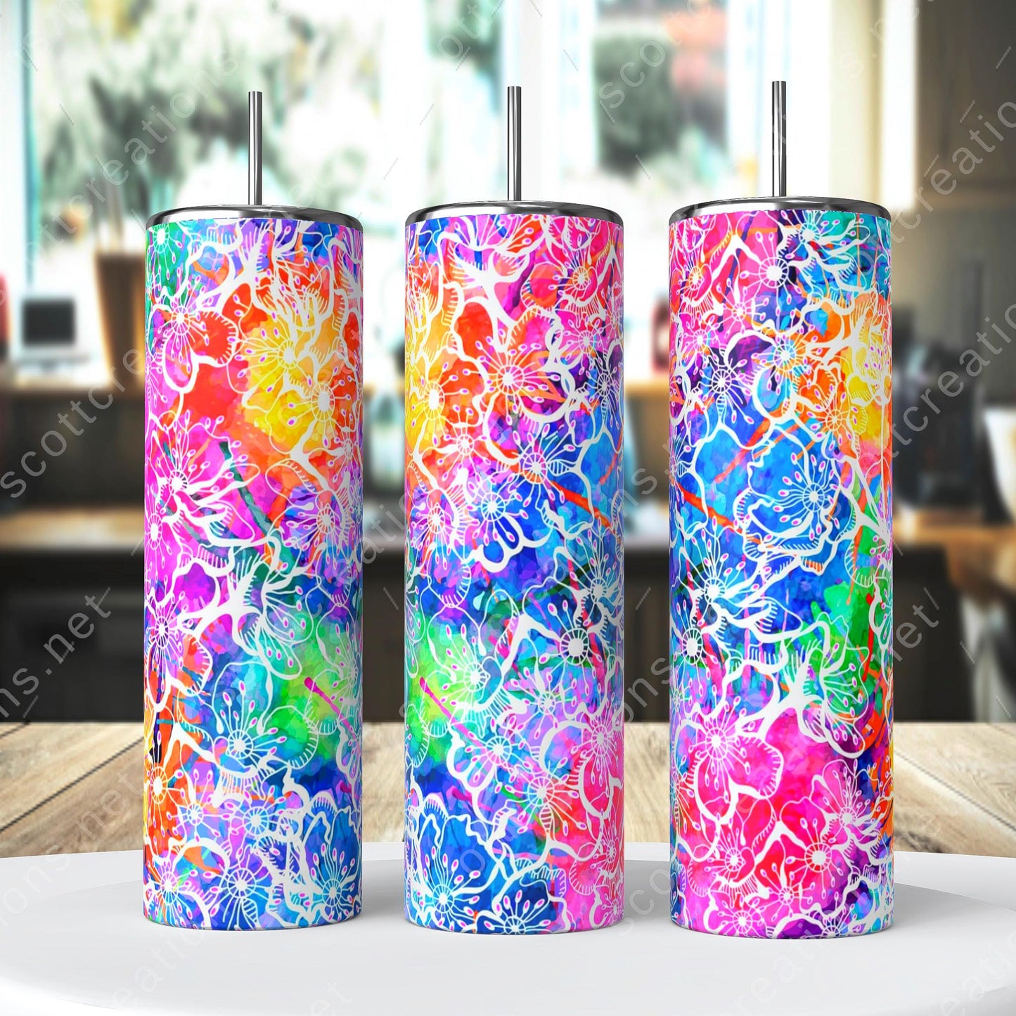 Bright Flower Tumbler