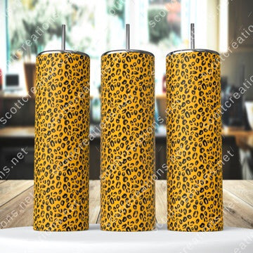 Yellow Leopard Tumbler