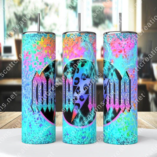 Mama Blue Bolt Tumbler