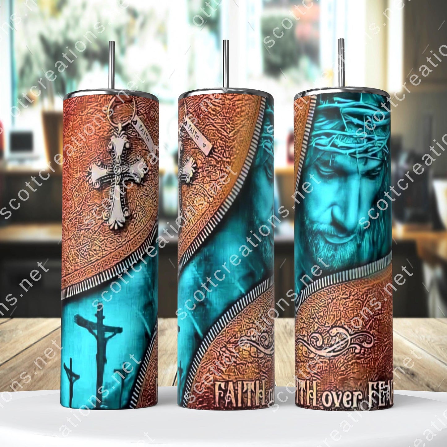 Faith Crosses Tumbler