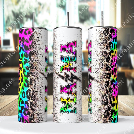 Mama Leopard Bolt Tumbler