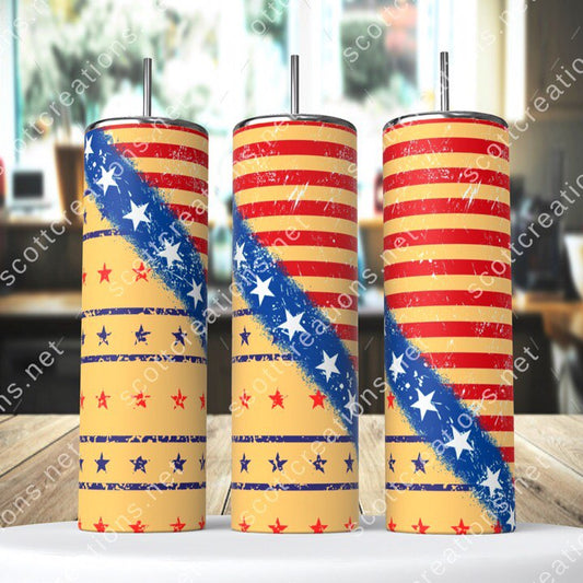 Flag Stripes Tumbler