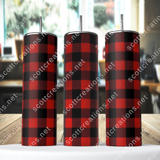 Buffalo Plaid Tumbler