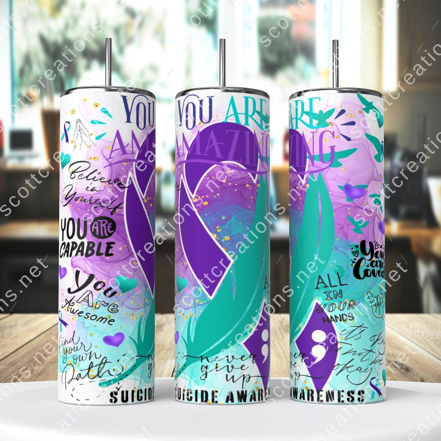 Mental Health Ribbon Tumbler
