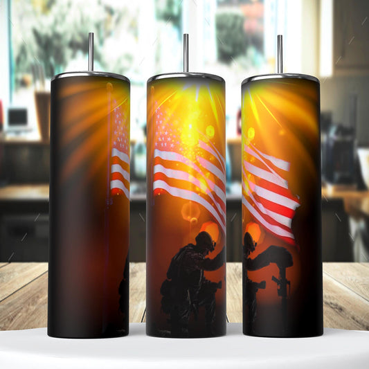 Army Flag Tumbler