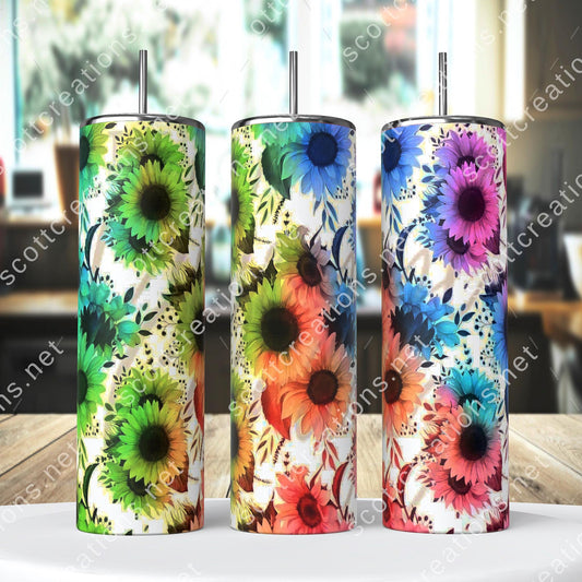 Big Bright Flower Tumbler