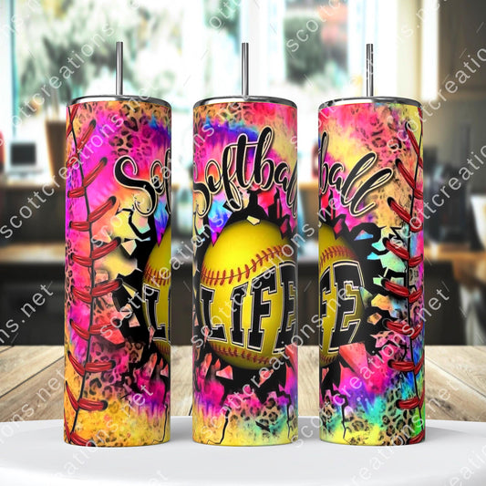Softball Life Tumbler