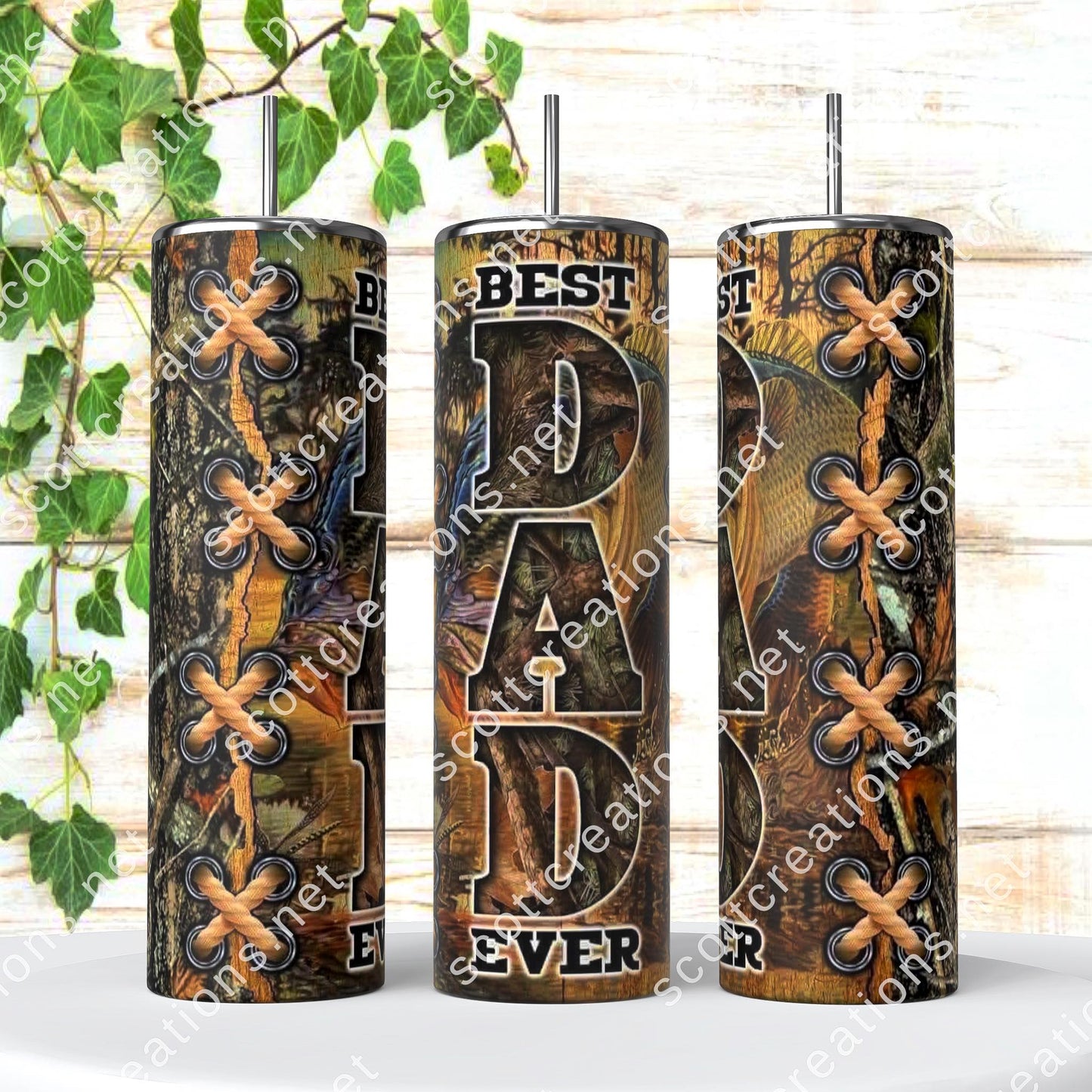 Best Dad Camo Tumbler
