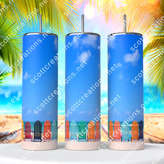 Beach Chairs Tumbler