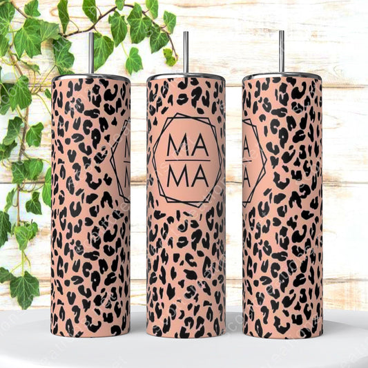 Brown Mama Leopard Tumbler