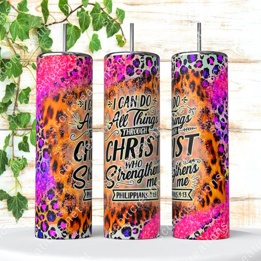 All Things Through Christ Tumbler