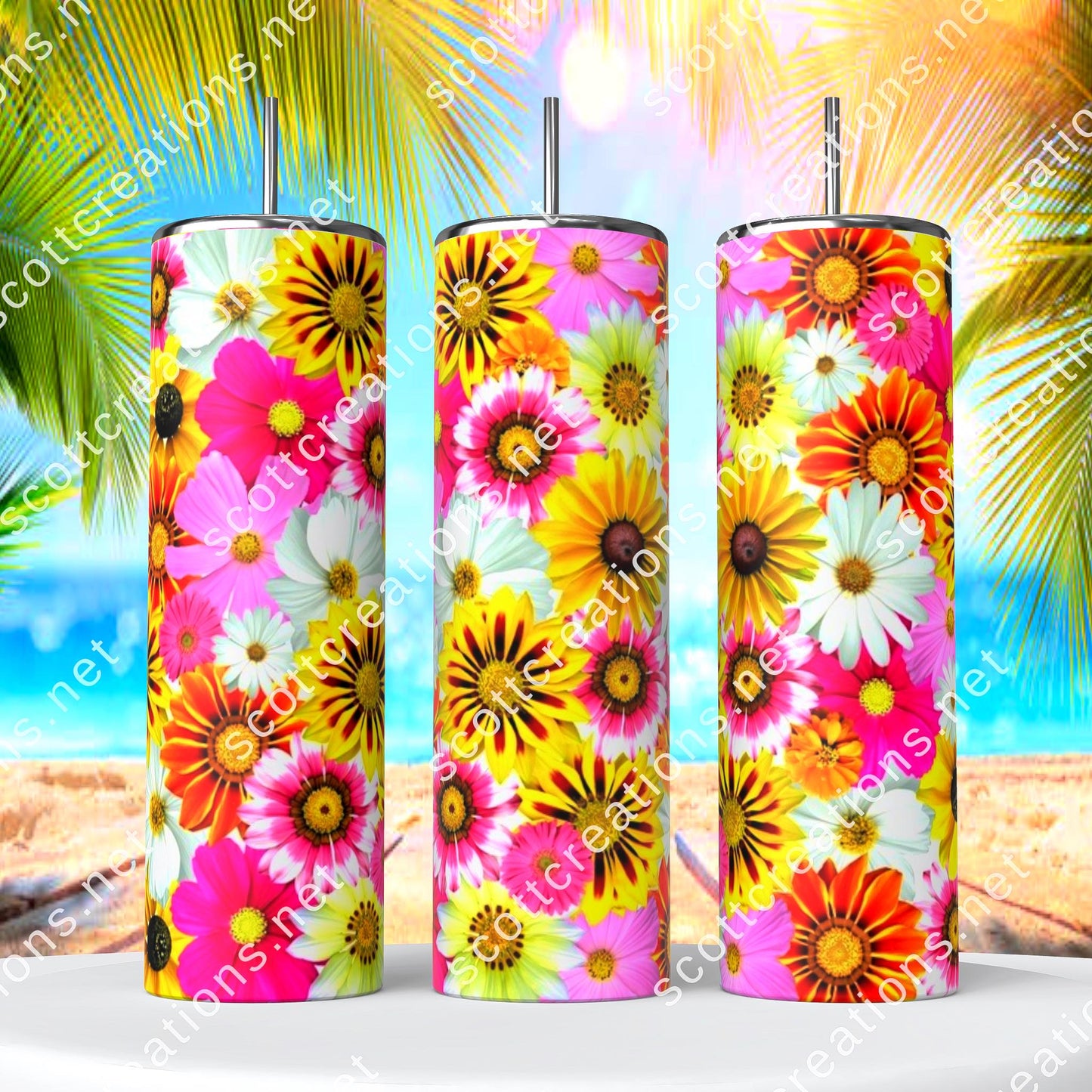 Summer Flower Tumbler
