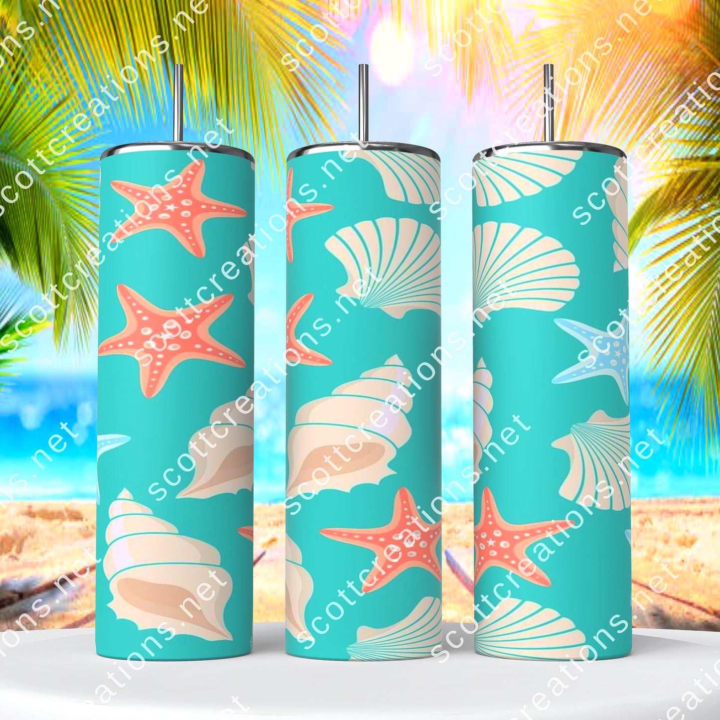 Beach Shells Tumbler