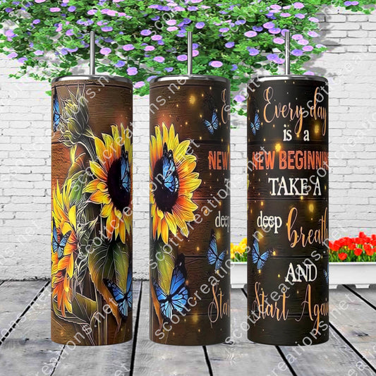 Faith Sunflower Tumbler