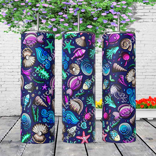 Beachy Seashell Tumbler