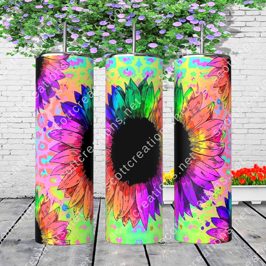 Leopard Big Flower Tumbler