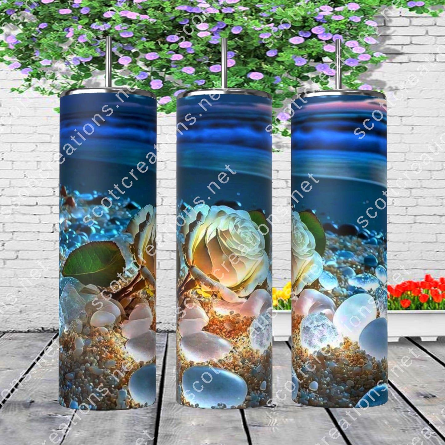 Beach Rose Tumbler