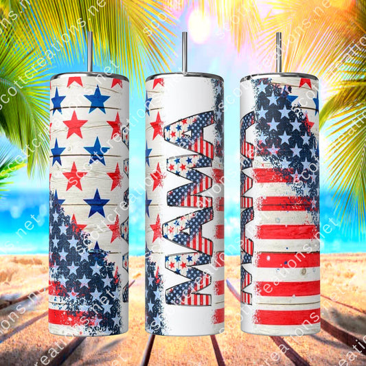 Mama American Stars Tumbler