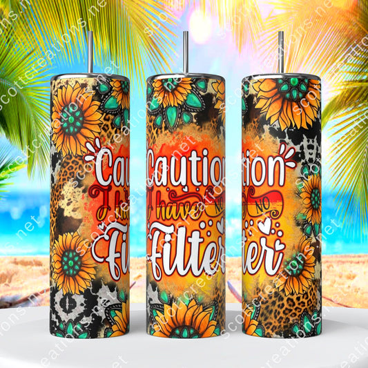 No Filter Sunflower Tumbler