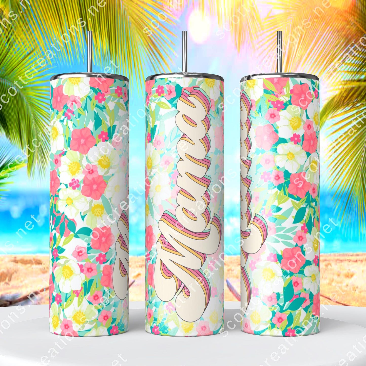 Spring Mama Flower Tumbler