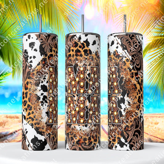 Mama Cow Leopard Tumbler