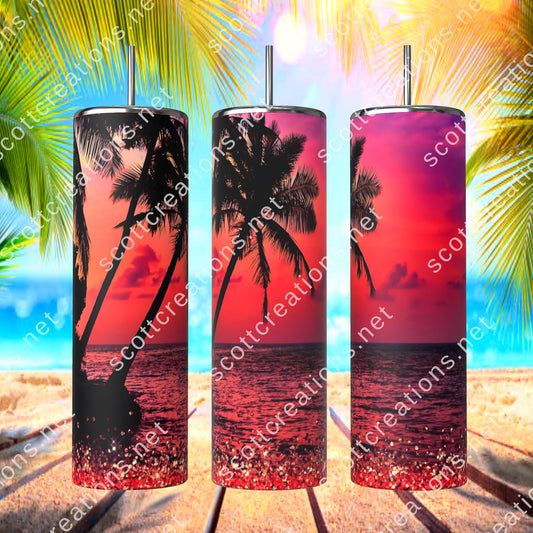 Glitter Sunset Tumbler