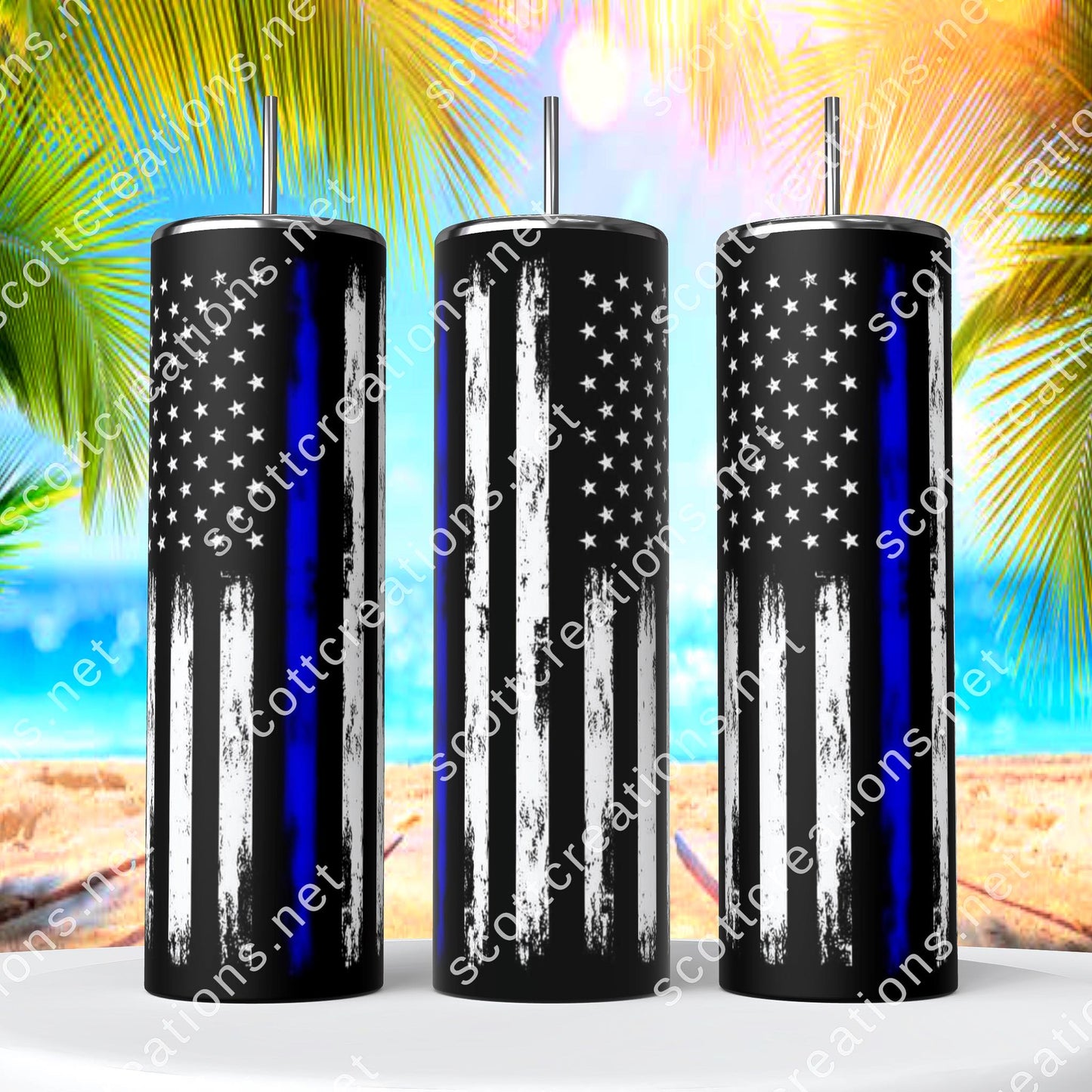 Back the Blue Tumbler