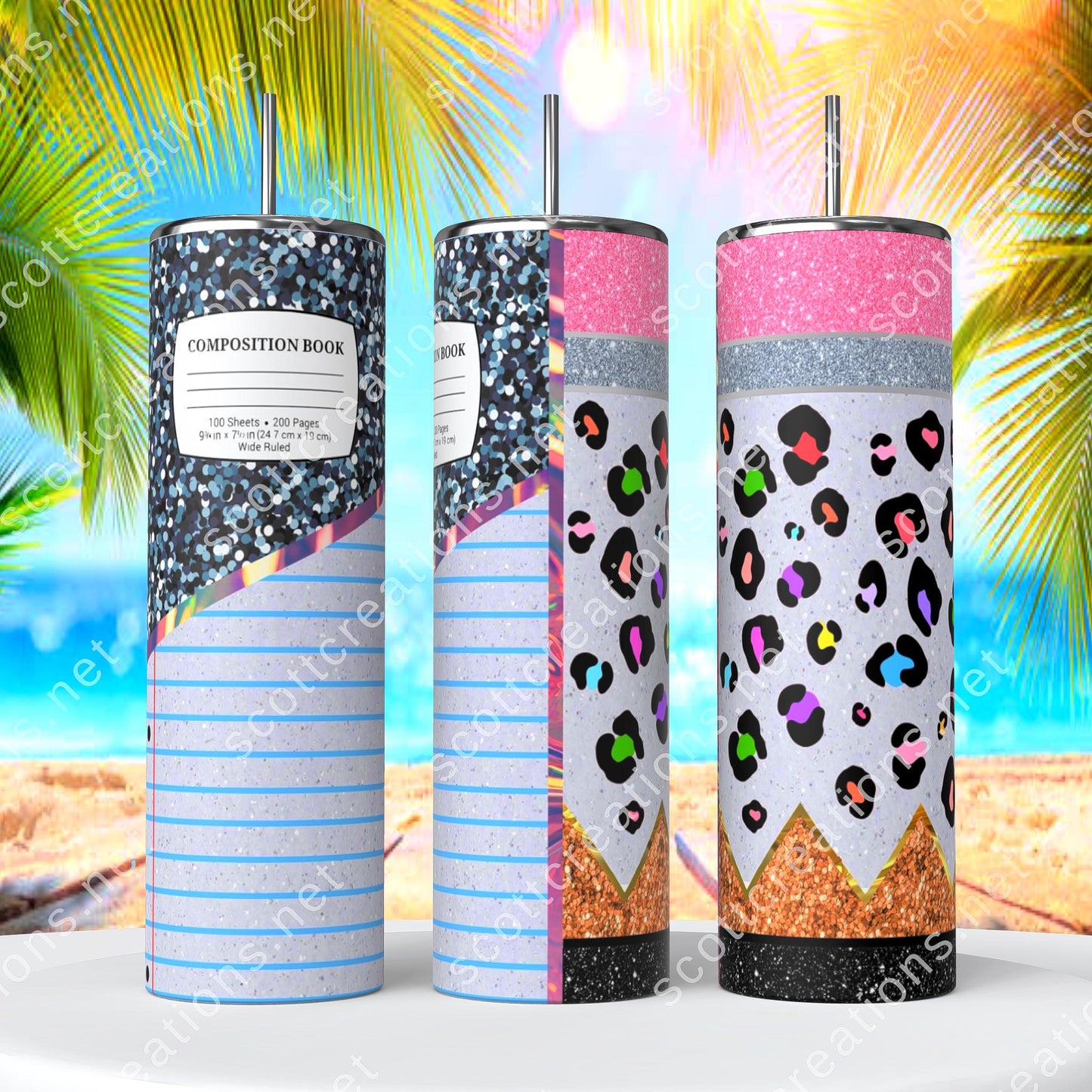 Leopard Pencil Tumbler