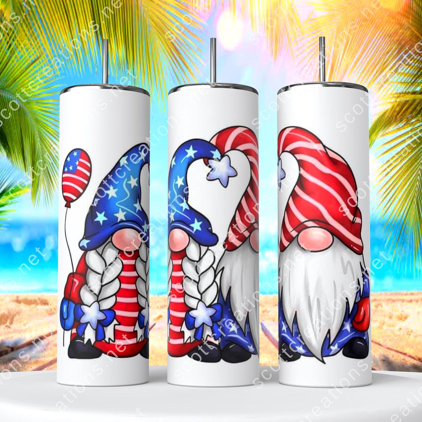 Gnome Balloon Tumbler