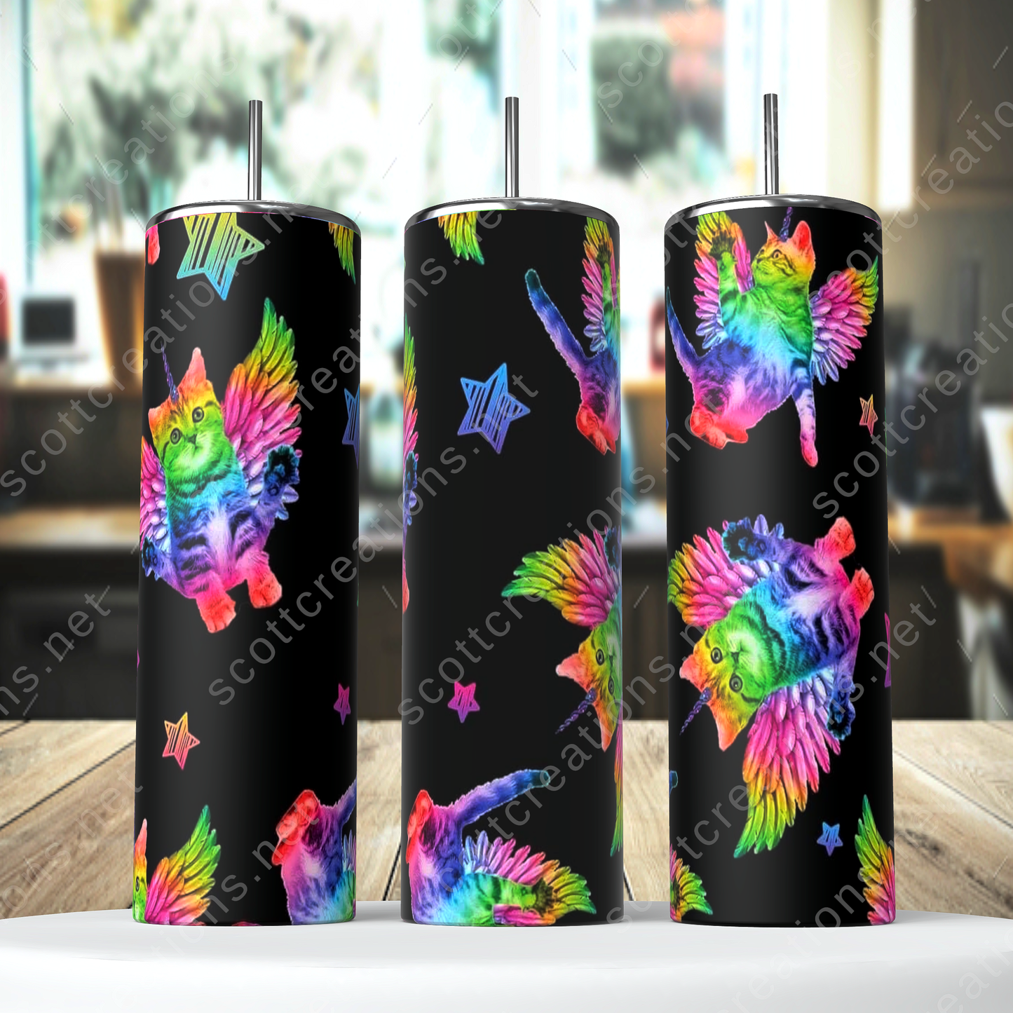 Colorful Kitten Tumbler