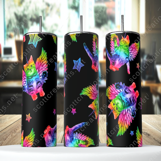 Colorful Kitten Tumbler