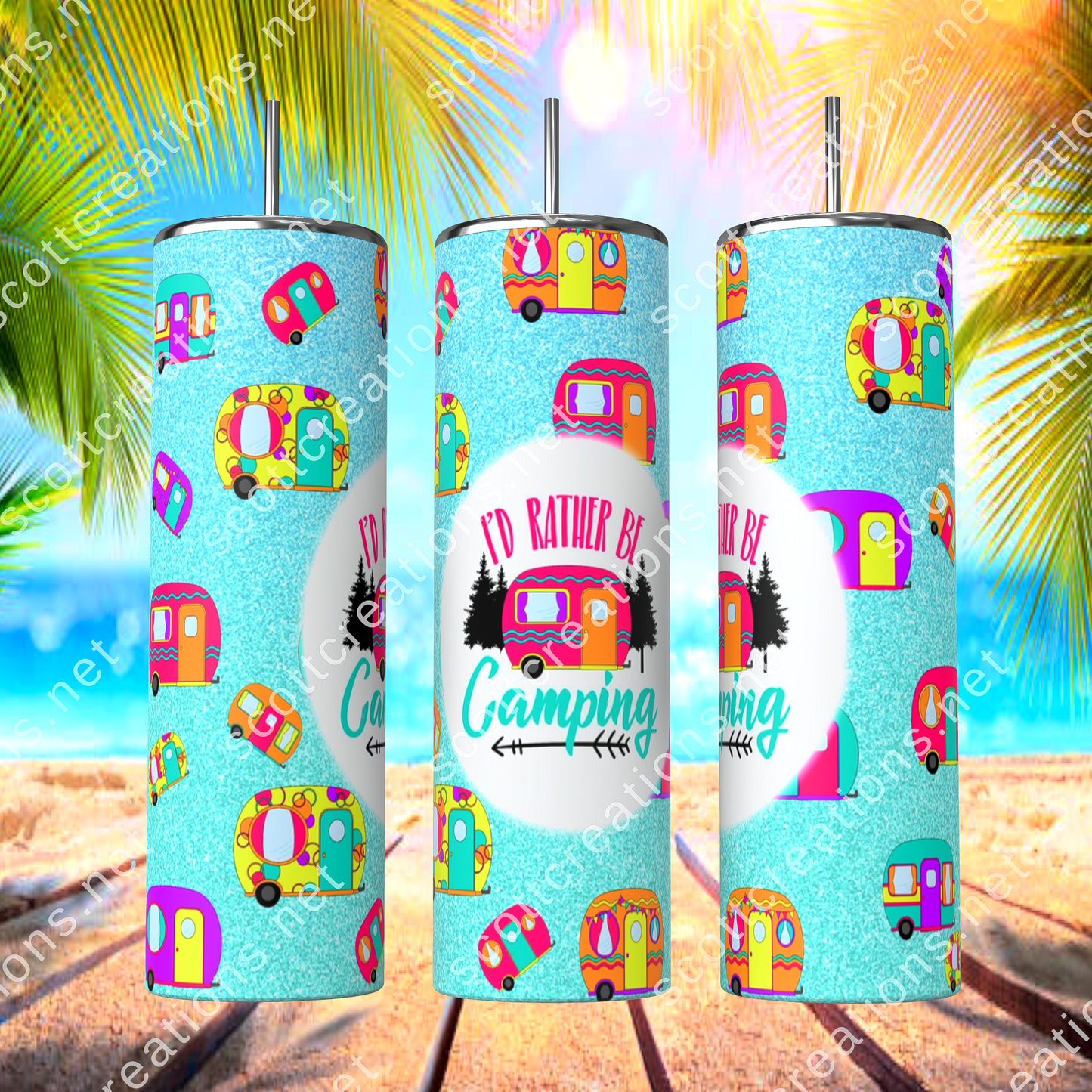 Rather be Camping Tumbler
