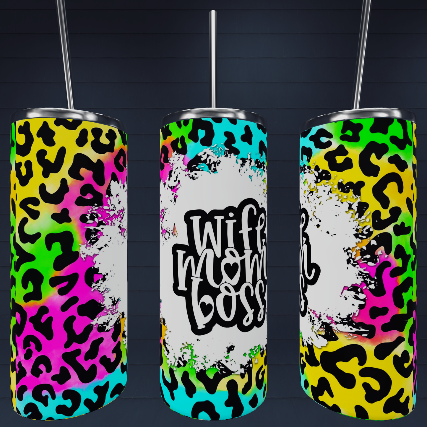 Wife Mom Boss Tumbler